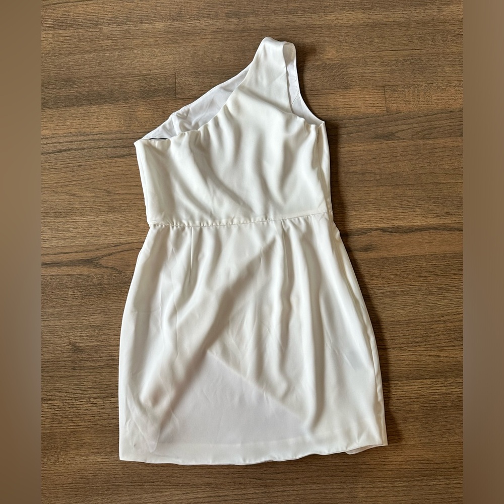 Revolve NBD Tere One Shoulder Mini Dress-Size Medium-Ivory - Picture 6 of 12